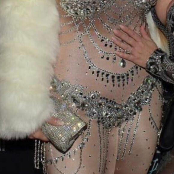 💎 Nude Rhinestone Bodysuit – Ultimate Showstopper 💎 - Picture 6 of 8